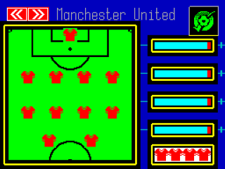 Manchester United Europe screenshot 3 for ZX Spectrum